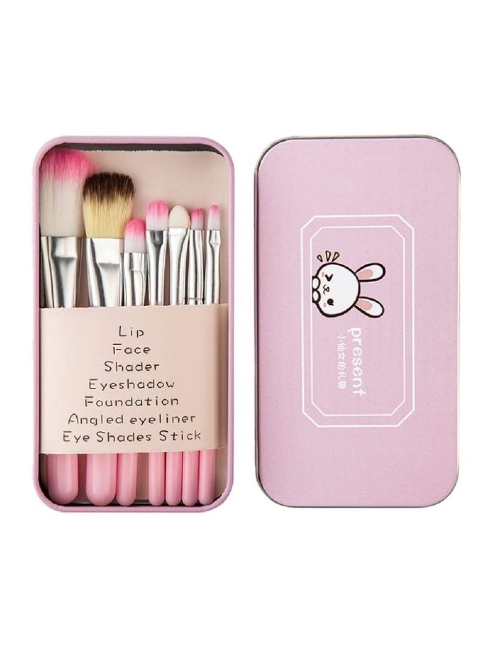 Pimoys Children Makeup Brushes, 7Pcs Makeup Brush Set Foundation‎